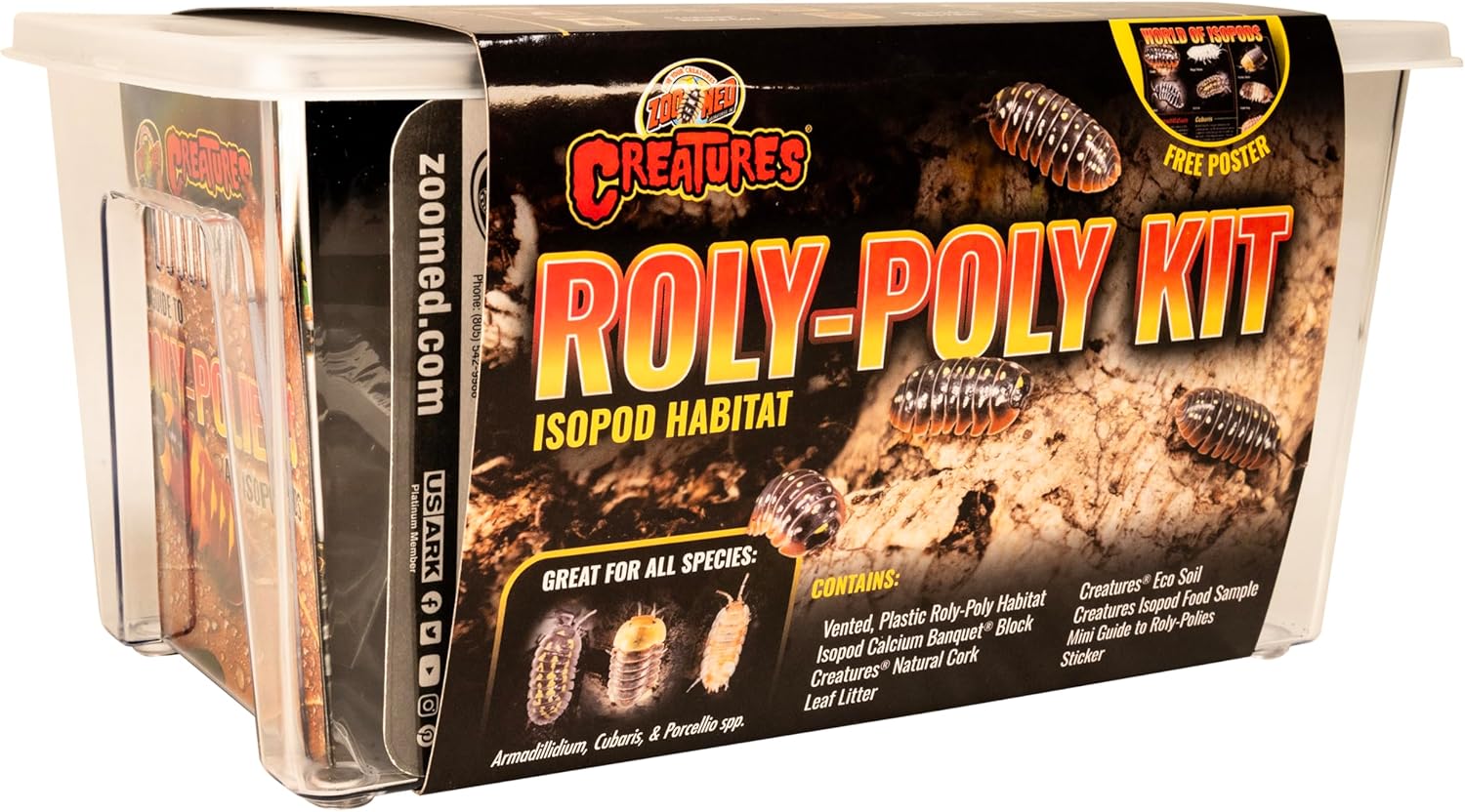 Zoo Med Creatures Roly Poly Isopod Habitat Kit Zoo-Med