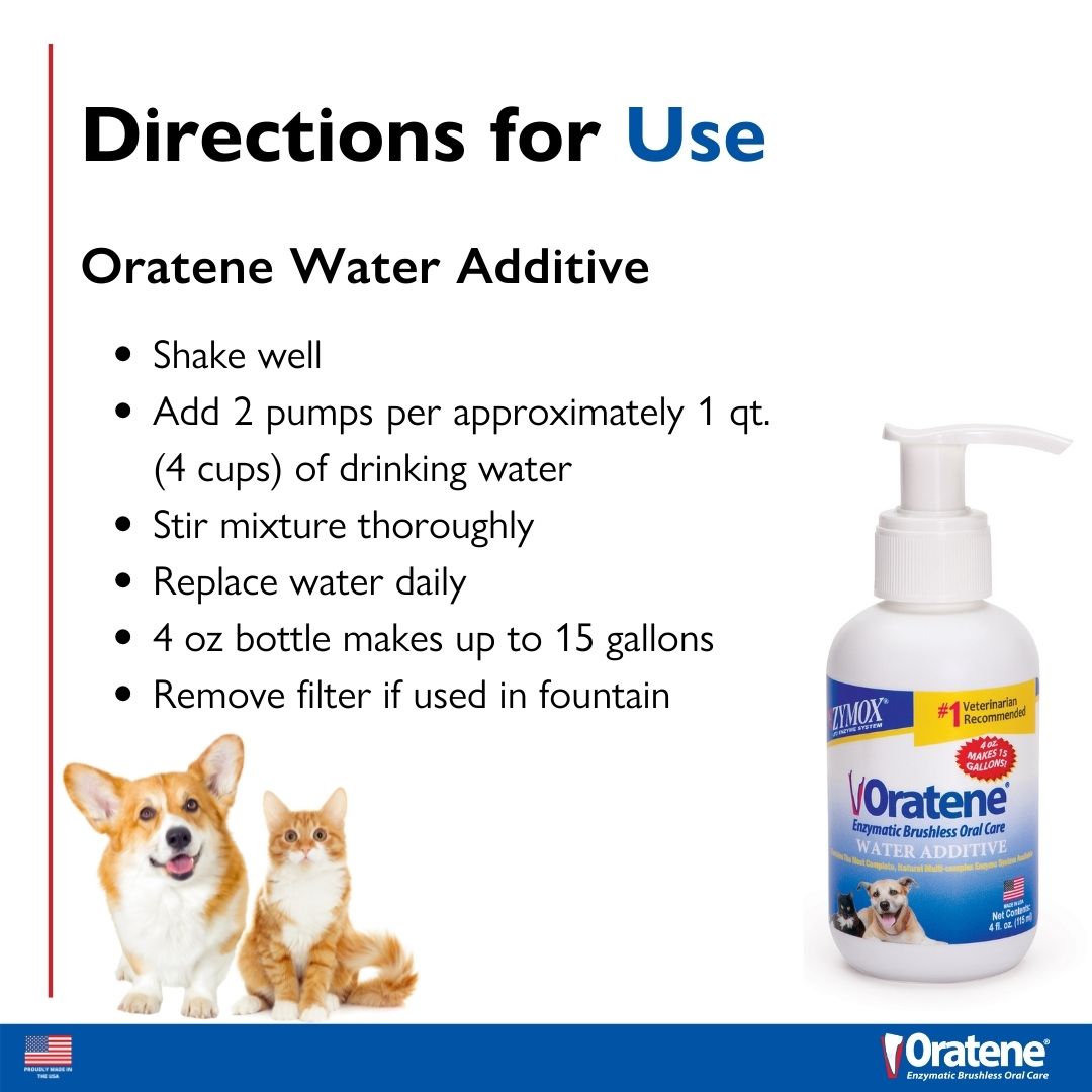 Zymox Oratene Enzymatic Brushless Water Additive ZYMOX