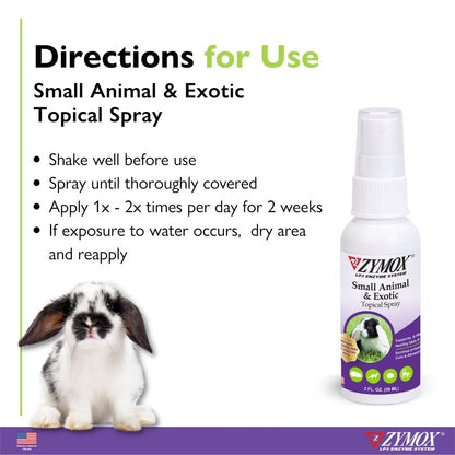 Zymox Small Animal & Exotic Topical Solution Spray ZYMOX