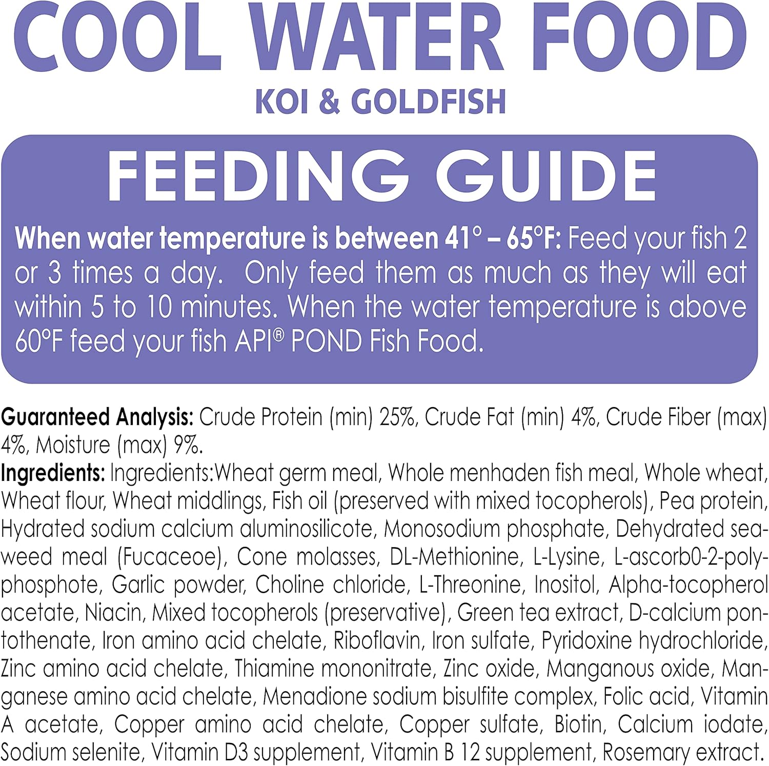 API Cool Water Pond Food