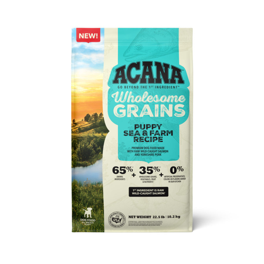 ACANA Wholesome Grains Sea Farm Dry Puppy Food Salmon & Pork