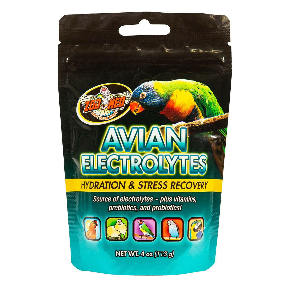 Zoo Med Avian Electrolytes.
