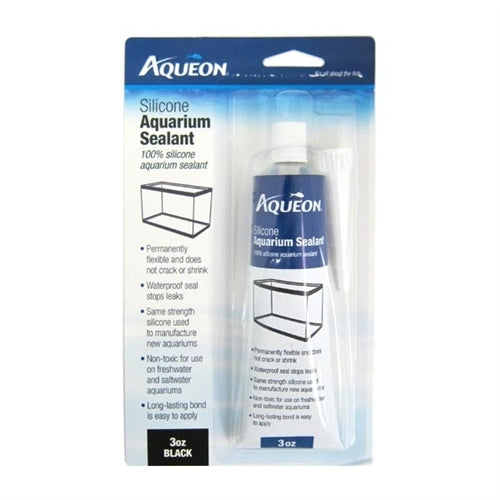Aqueon Silicone Sealant Black 3oz