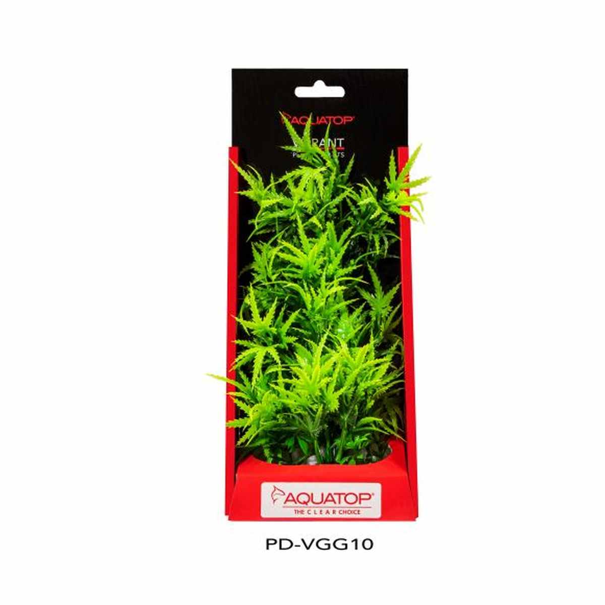 AQUATOP 10" Garden Green Vibrant Wild Plastic Plant PD-VGG10