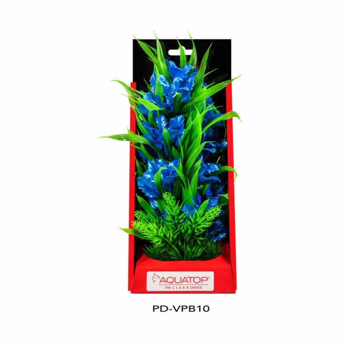 AQUATOP 10" Passion Blue Vibrant Wild Plastic Plant PD-VPB10