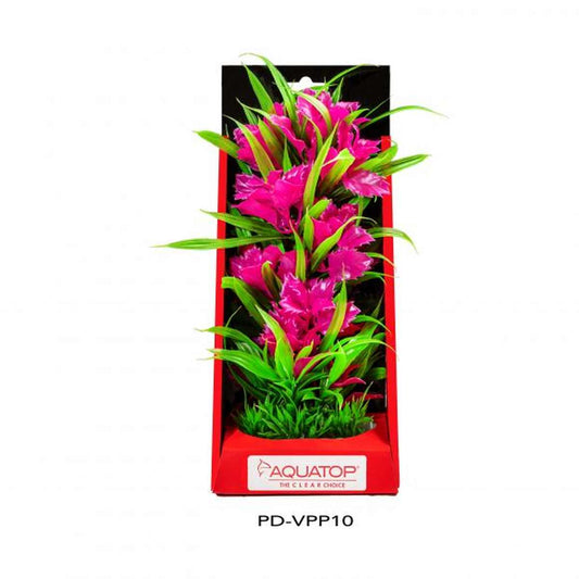 AQUATOP 10" Passion Pink Vibrant Wild Plastic Plant PD-VPP10