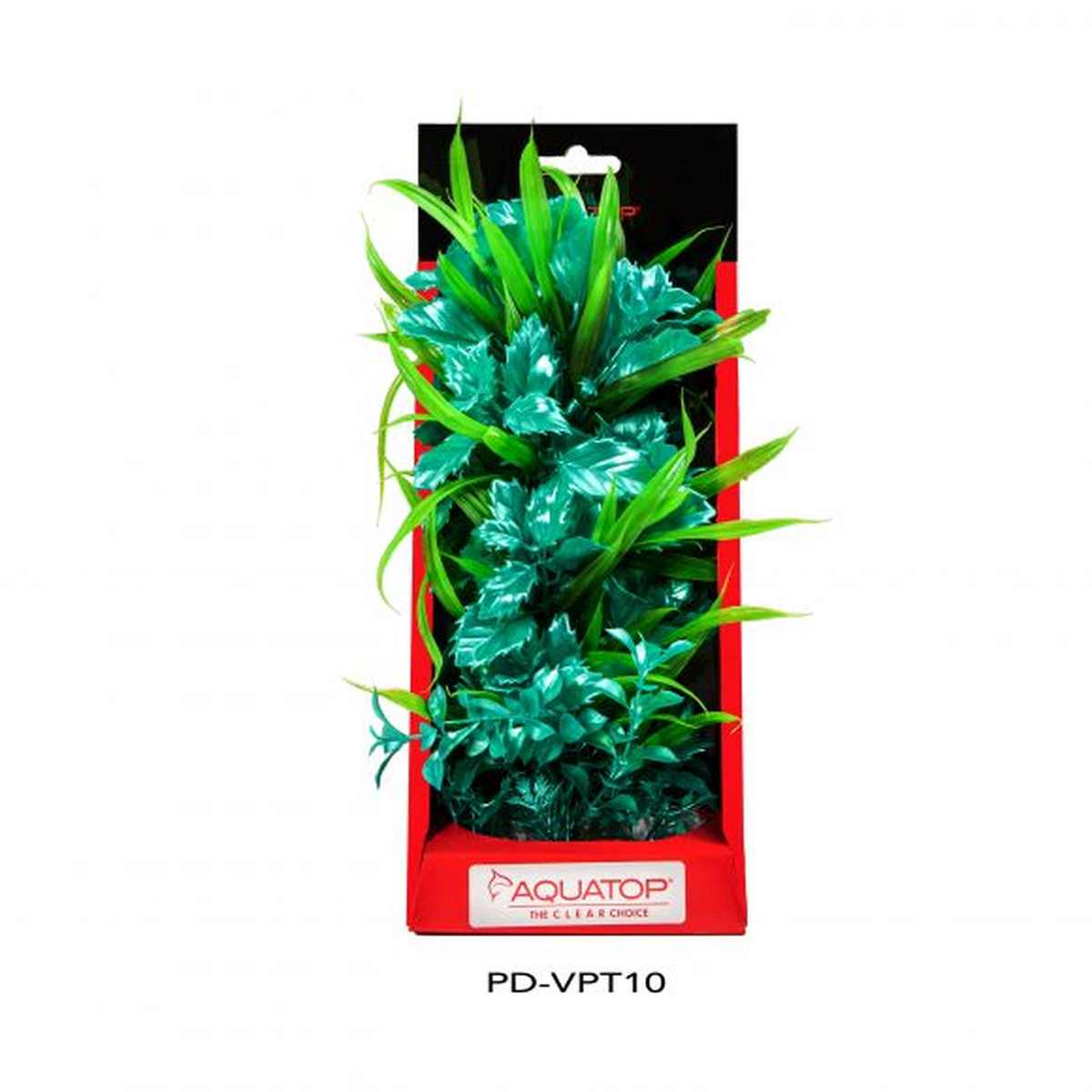 AQUATOP 10" Passion Turquoise Vibrant Wild Plastic Plant PD-VPT10