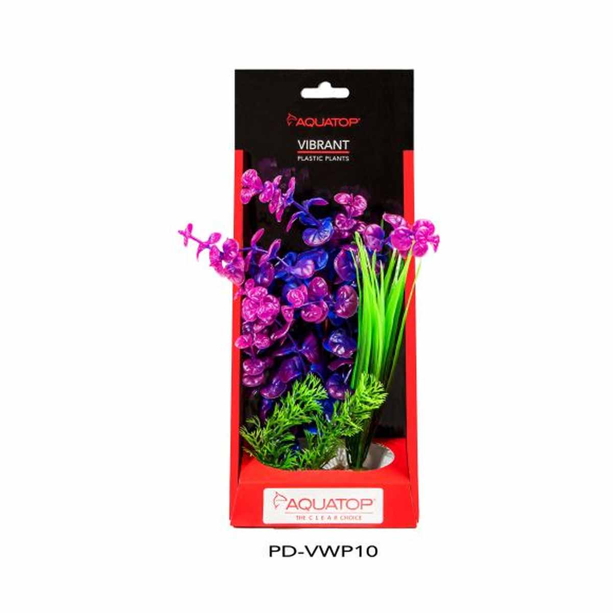 AQUATOP 10" Purple Vibrant Wild Plastic Plant PD-VWP10