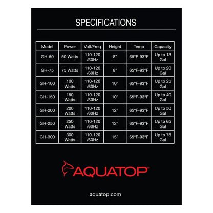 Aquatop Glass Heater 300 Watt