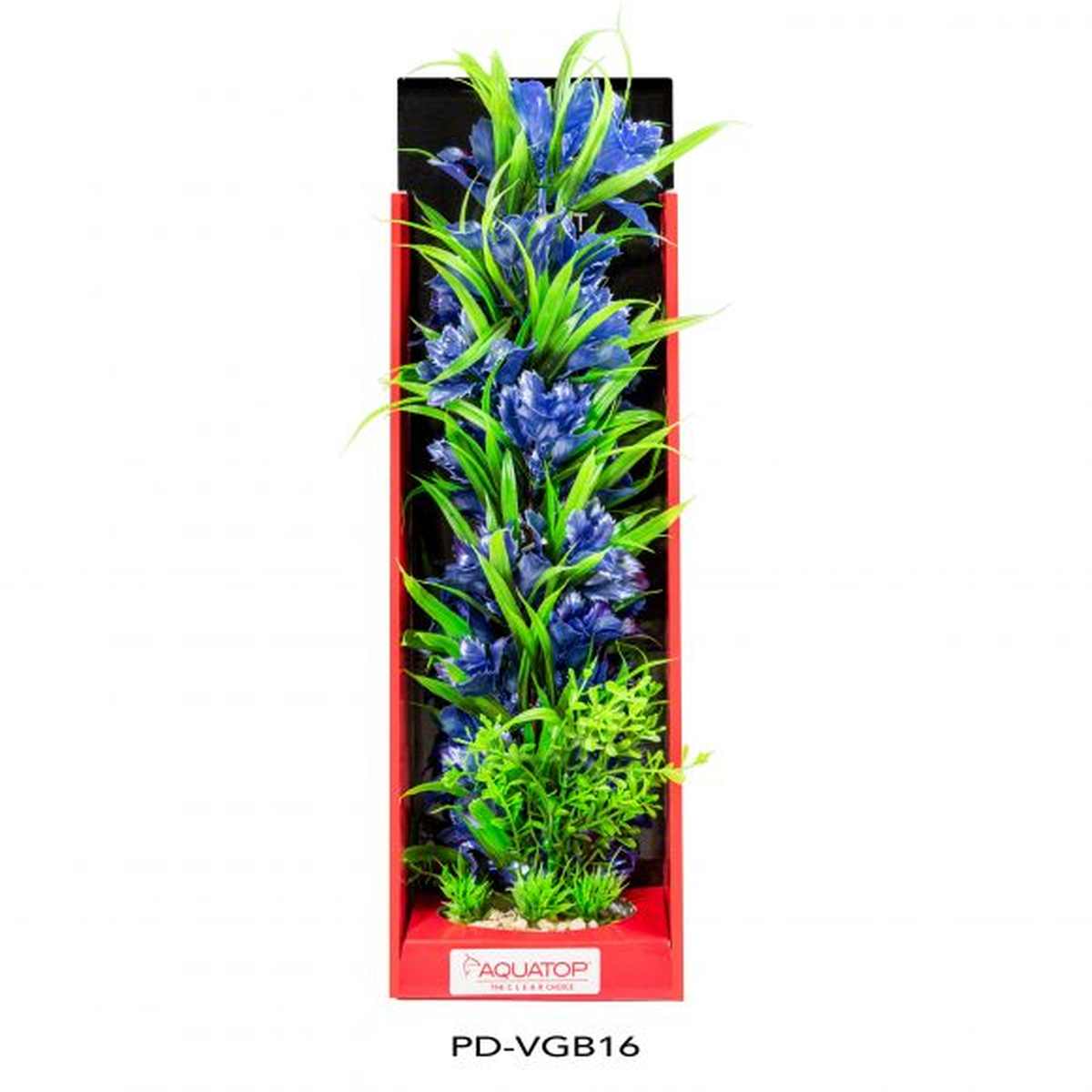 AQUATOP 16" Garden Blue Vibrant Wild Plastic Plant PD-VGB16