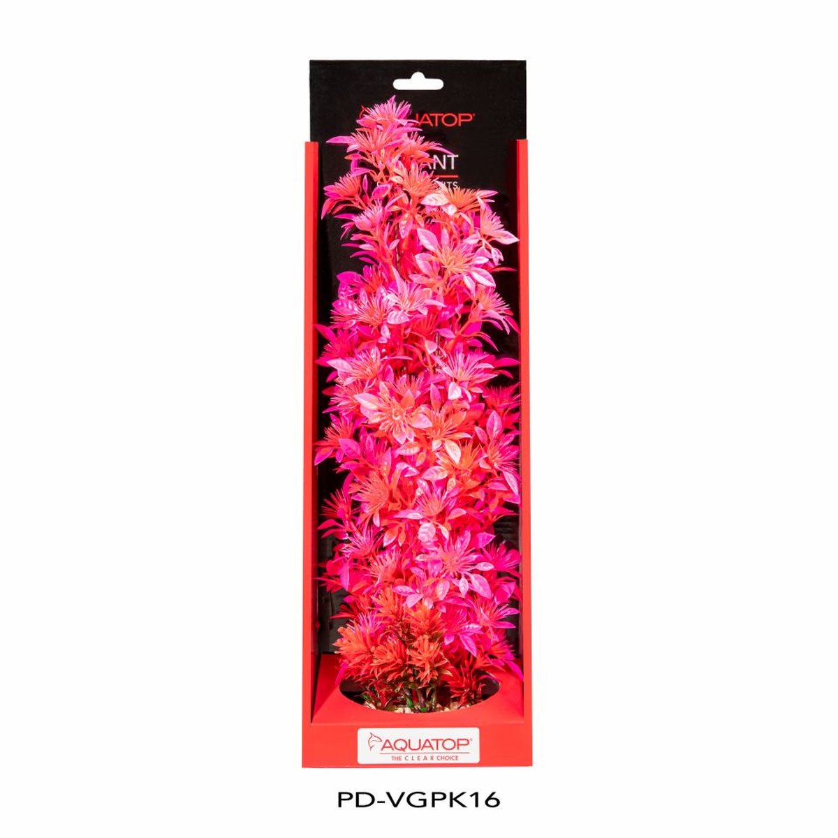 AQUATOP 16" Garden Pink Vibrant Wild Plastic Plant PD-VGPK16