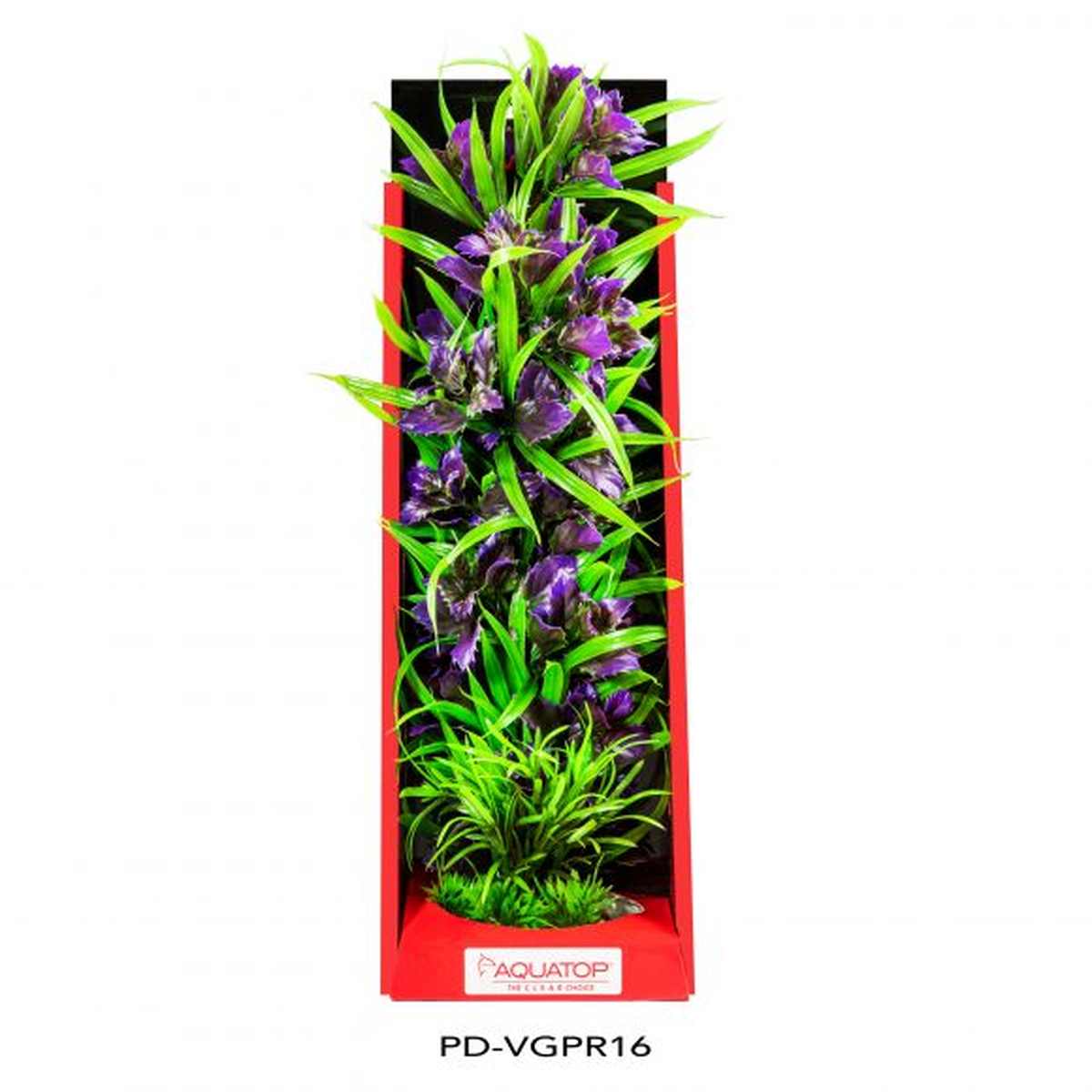 AQUATOP 16" Garden Purple Vibrant Wild Plastic Plant PD-VGPR16