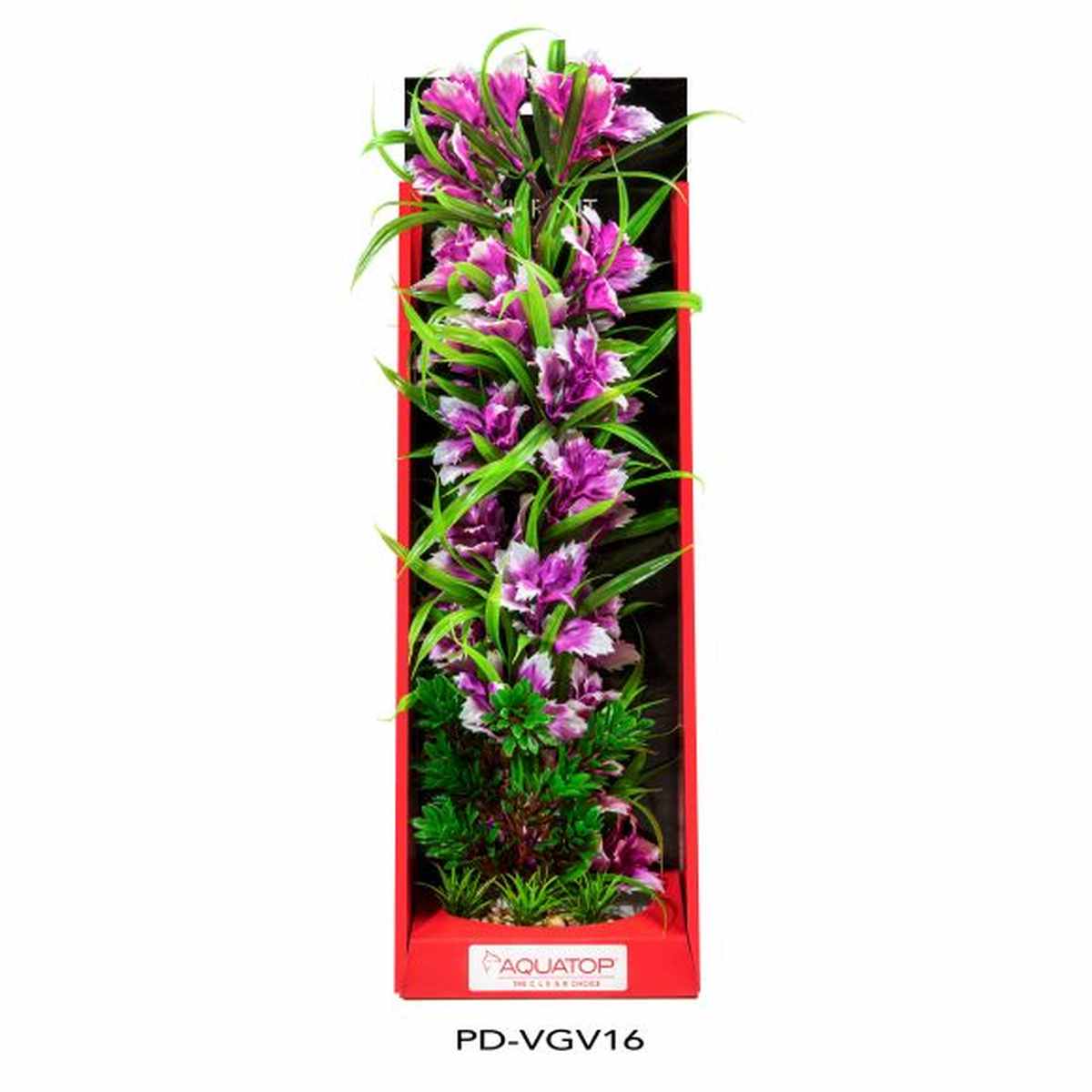 AQUATOP 16" Garden Violet Vibrant Wild Plastic Plant PD-VGV16