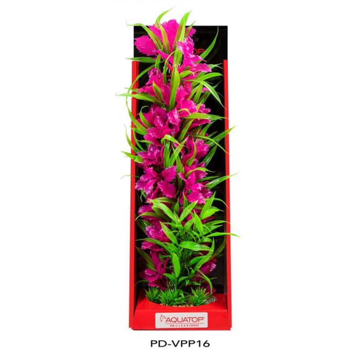 AQUATOP 16" Passion Pink Vibrant Wild Plastic Plant PD-VPP16