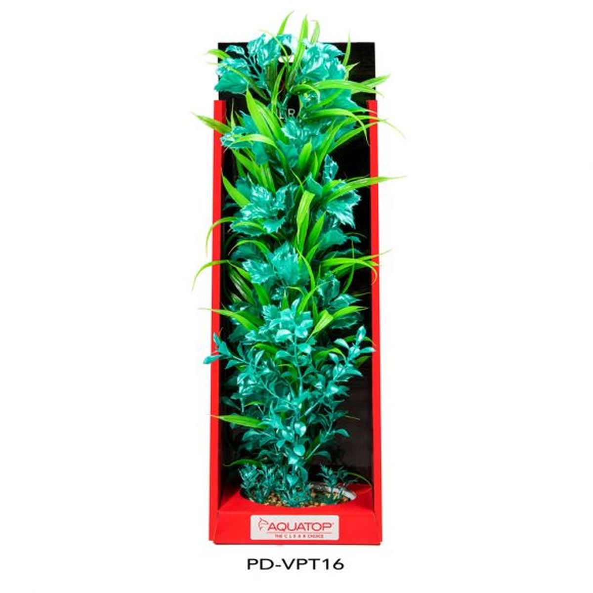 AQUATOP 16" Passion Turquoise Vibrant Wild Plastic Plant PD-VPT16