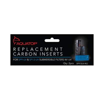 AQUATOP 2-Pack Replacement Cartridge Insert for SP9-UV & SP13-UV Submersible Filters SP913UV-RCI