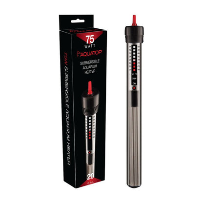 AQUATOP 75W Submersible Glass Heater – GH-75W Aquatop