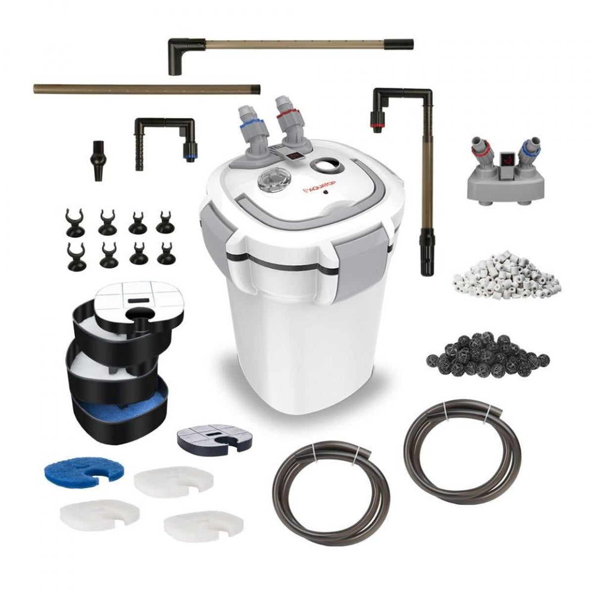 AQUATOP Forza Canister Filter - 9W UV - 450 GPH Flow Rate - for 90-125-Gal Tanks, FZ9 Aquatop