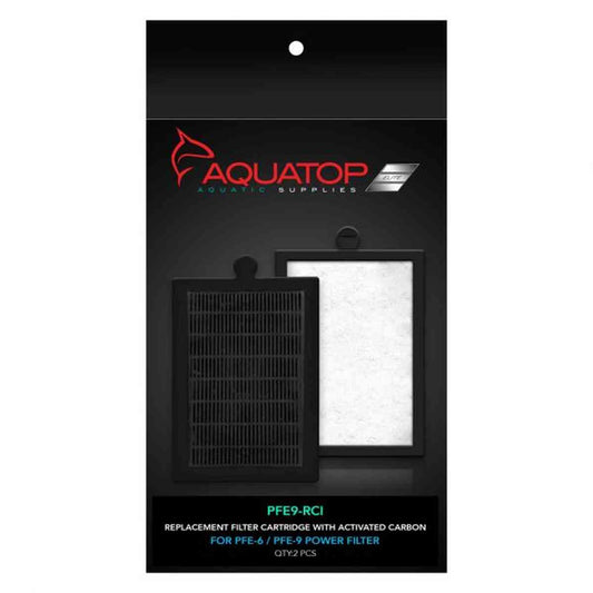 AQUATOP Forza Replacement Inserts with Premium Activated Carbon for PFE-9 Power Filter – PFE9-RCI