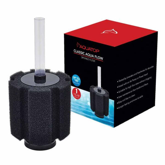 AQUATOP Internal Sponge Filter for Aquariums – For Large Tanks Up to 180 Gallons CAF-180 Aquatop