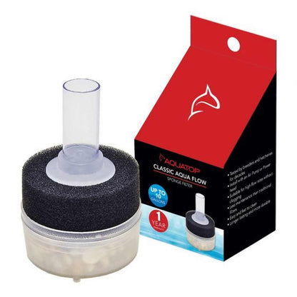 AQUATOP Internal Sponge Filter for Aquariums – For Tanks Up to 10 Gallons CAF-10 Aquatop