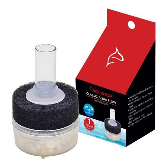 AQUATOP Internal Sponge Filter for Aquariums – For Tanks Up to 10 Gallons CAF-10 Aquatop