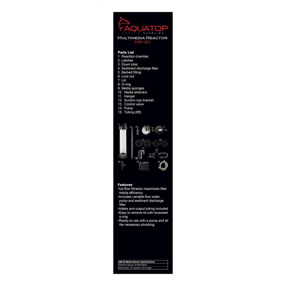 AQUATOP MR-30 152 GPH Media Reactor Aquatop
