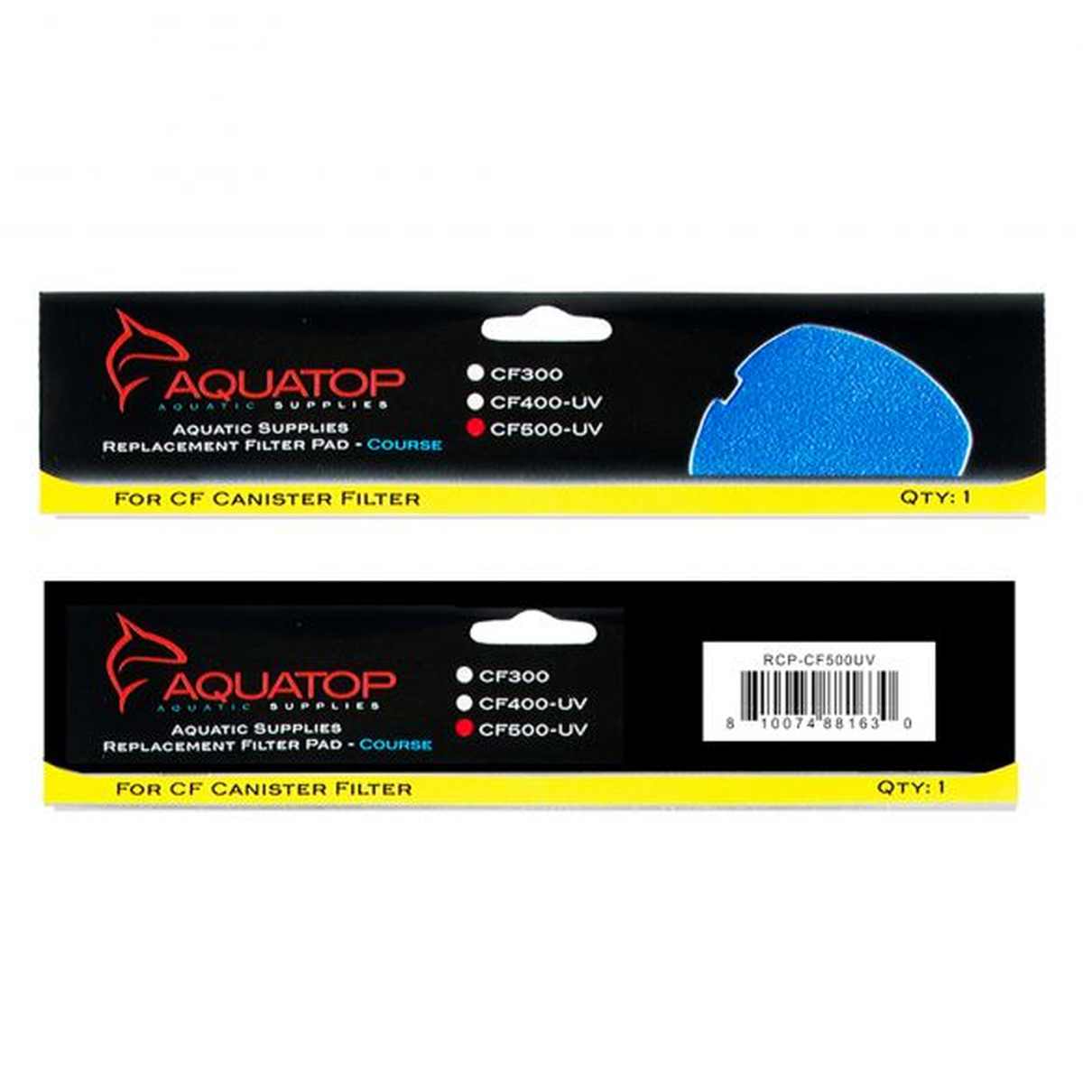 AQUATOP Replacement Coarse Filter Sponge for CF-500 & CF-500MKII Canister Filters RCP-CF500 Aquatop
