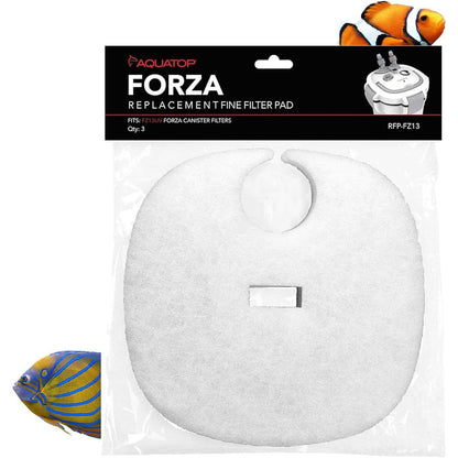 AQUATOP Replacement White Filter Pads 3-Pack for Forza FZ13 Canister Filters, RFP-FZ13 Aquatop