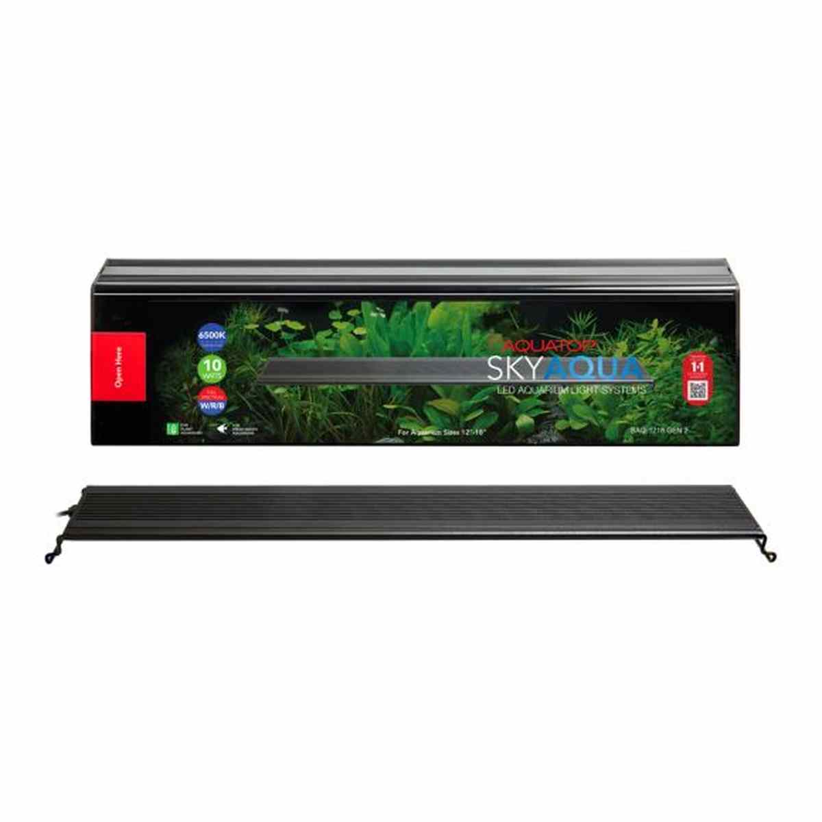 AQUATOP SkyAqua 12"-18" Bright Aquarium LED Light W/RGB with Multi-Mode Power Switch SAQ-1218