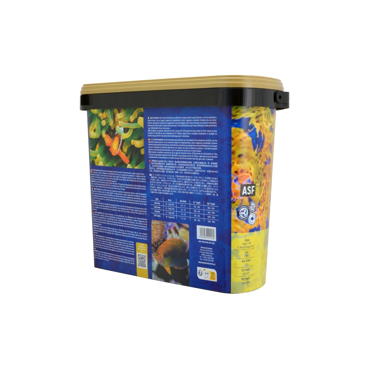 ASF Reef Evolution Sea Salt Bucket 160 gal Mix 22kg