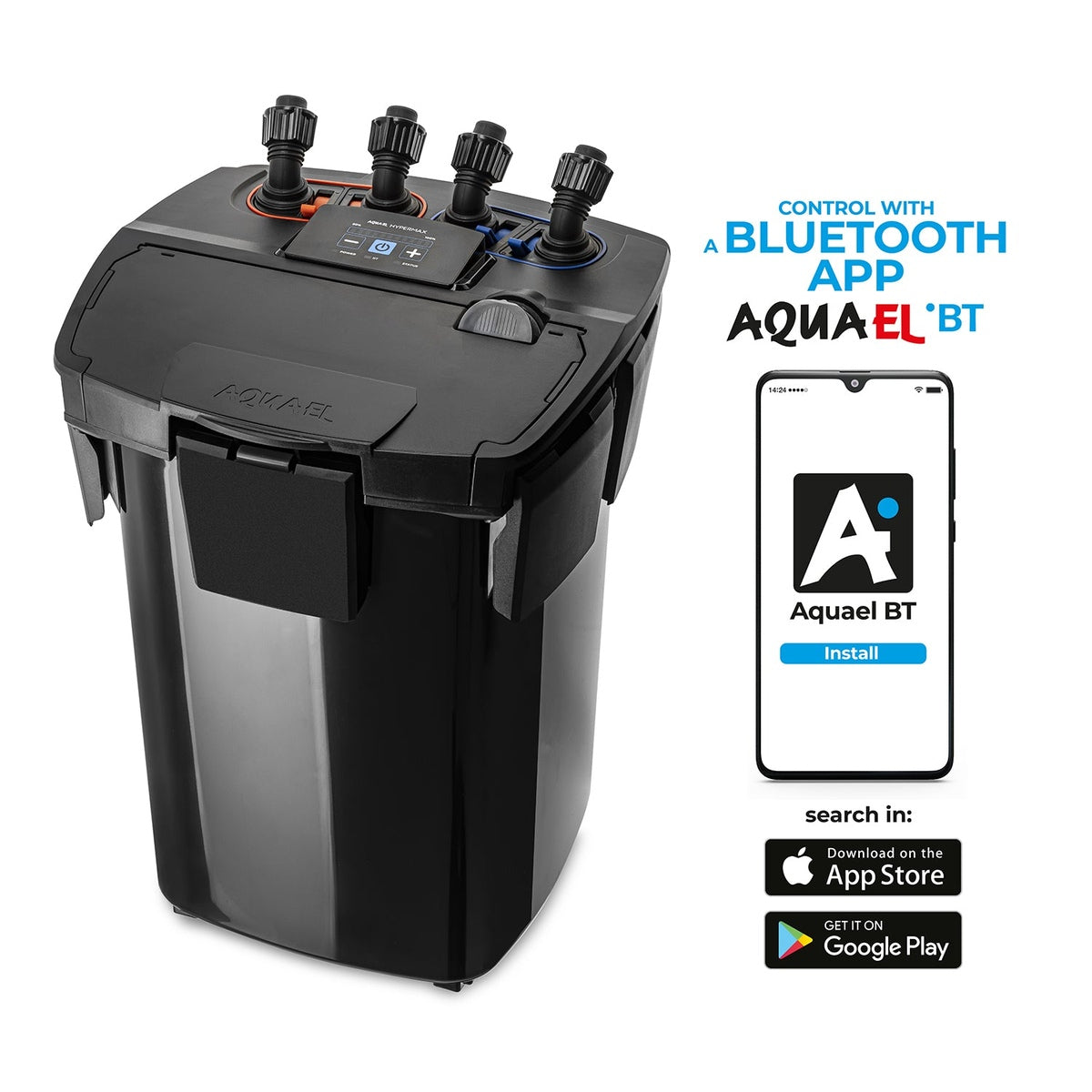 AquaEl Hypermax 4500 Canister Filter with Bluetooth