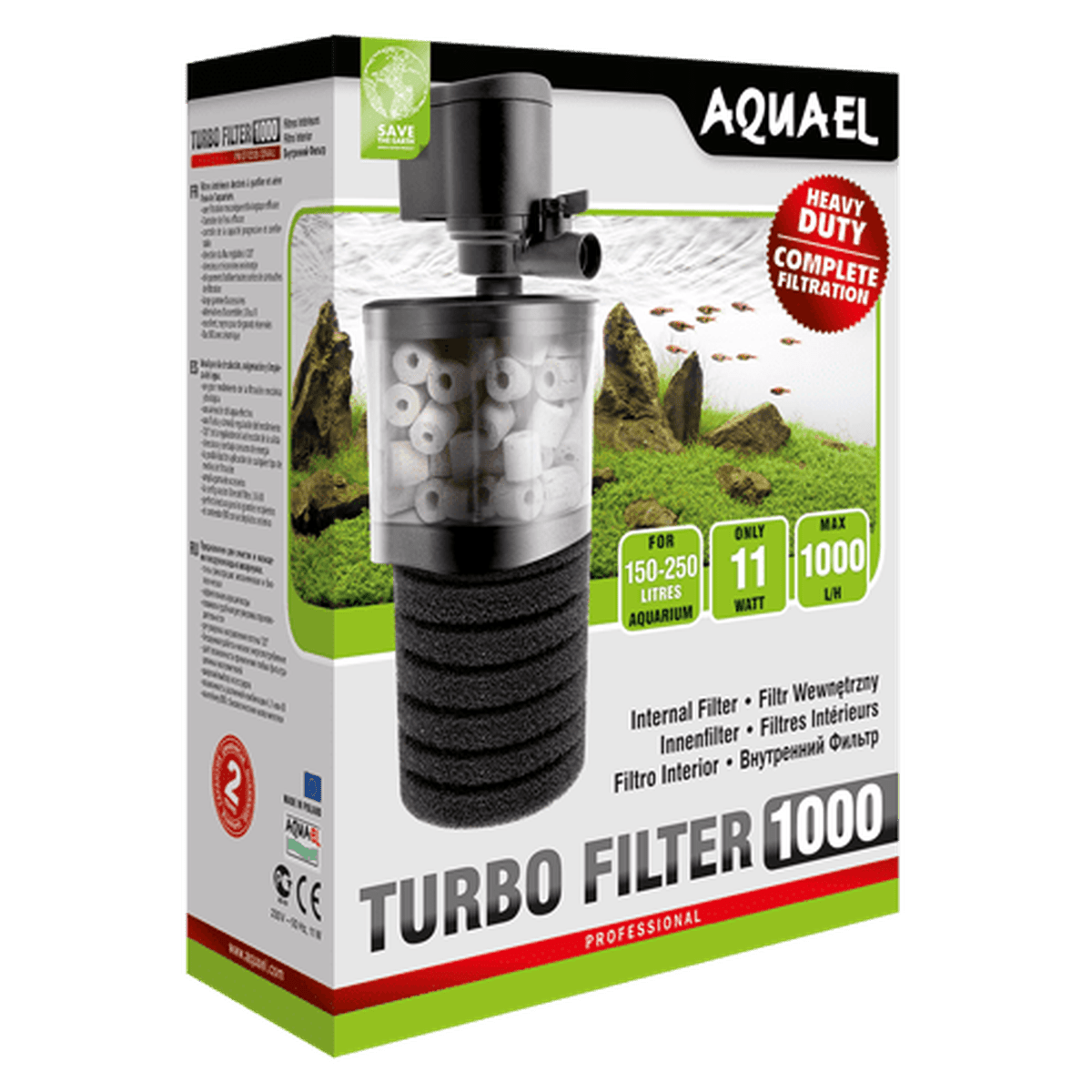 AquaEl Turbo Filter 1000 - 265gph