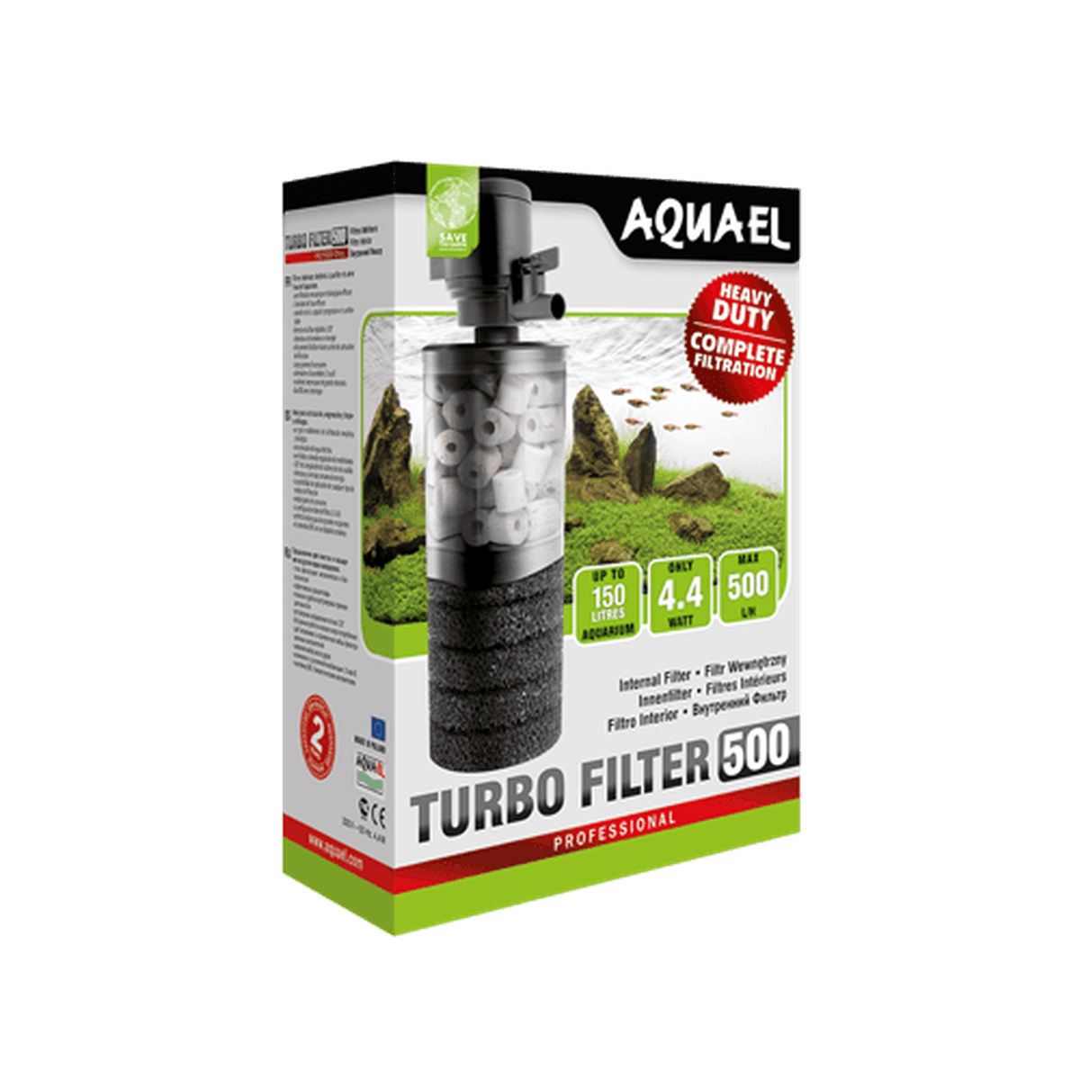 AquaEl Turbo Filter 500 - 130gph AquaEl