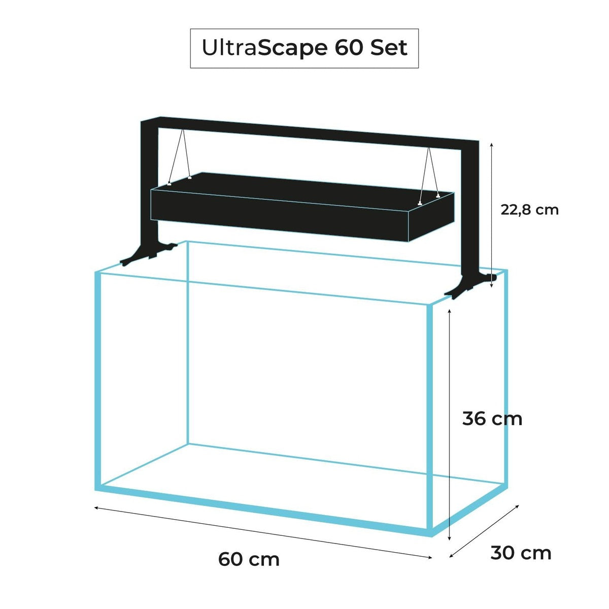 AquaEl UltraScape Set 60 Forest with Leddy Slim and Cabinet