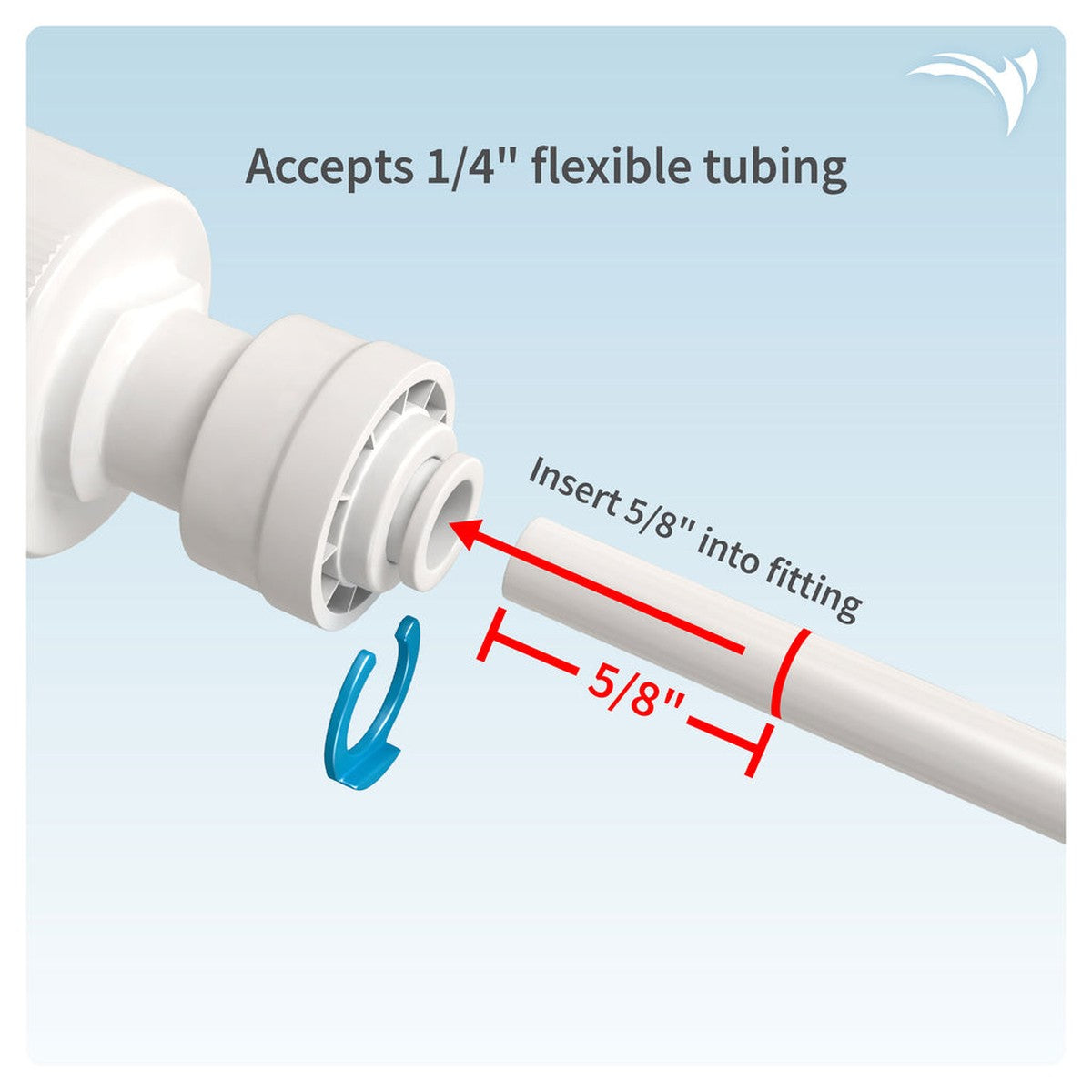 Aquatic Life Buddie Fit Speed-Fit Connector 1/4" x Faucet Attachment, 2 Count