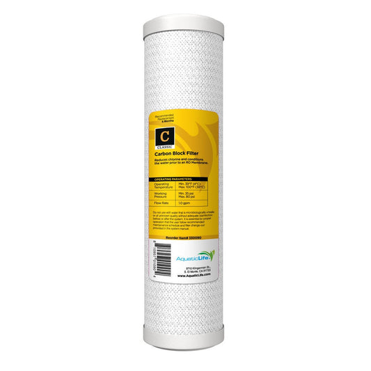 Aquatic Life Carbon Block Cartridge 10" 5 Micron Aquatic Life