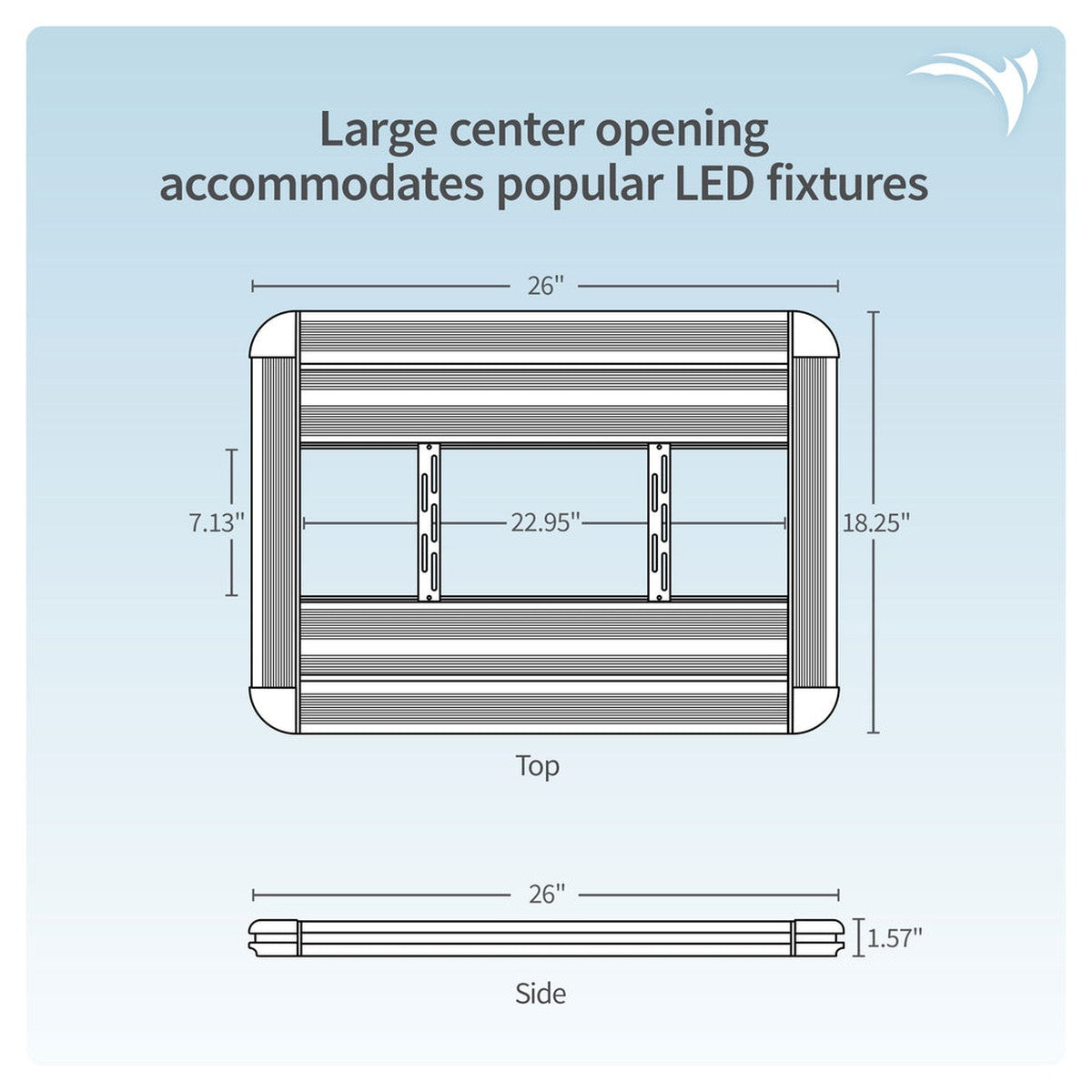 Aquatic Life G3 T5 HO Hybrid 4-Lamp Mounting System Fixture, Black 24-Inch