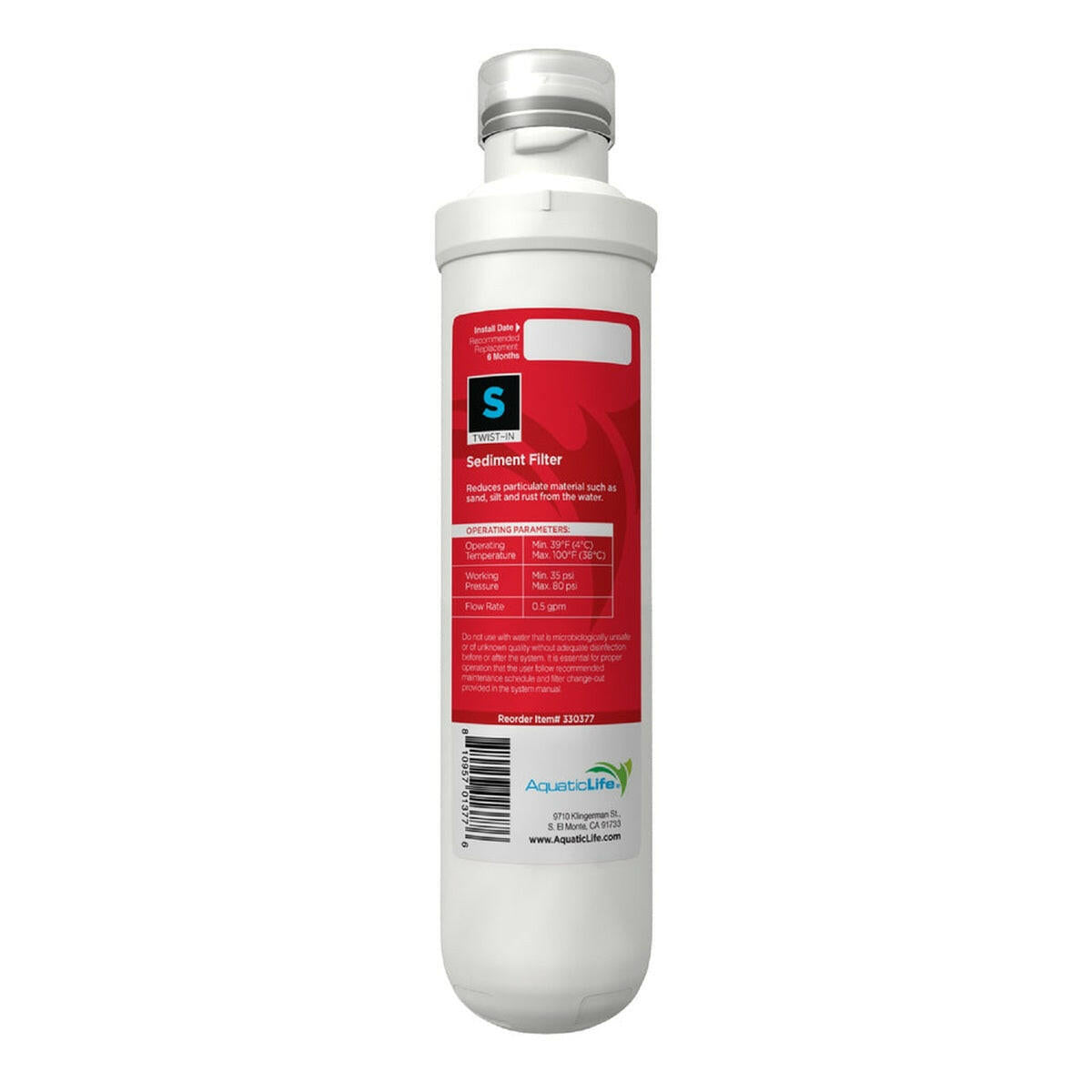 Aquatic Life Twist-In Sediment Filter Cartridge Aquatic Life
