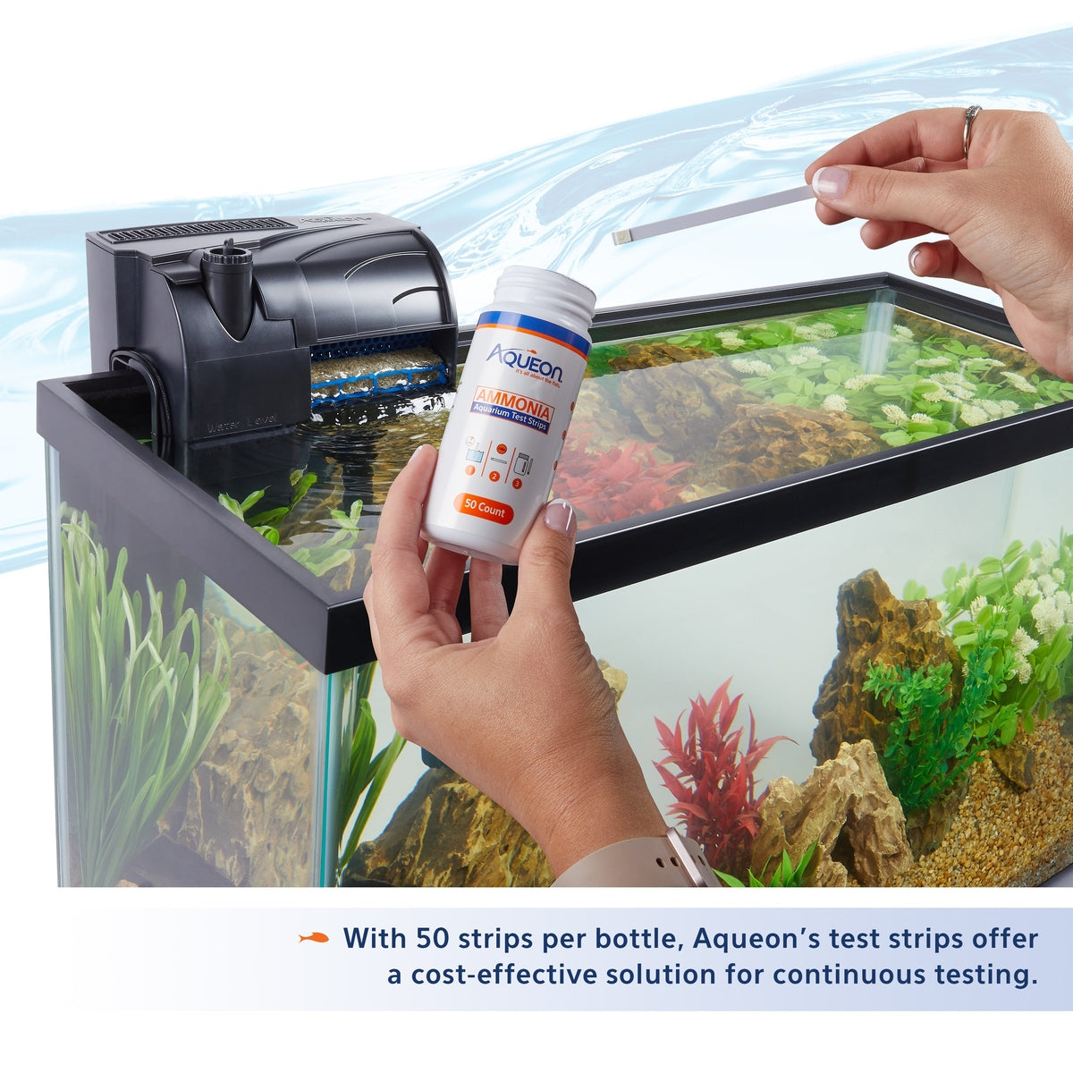 Aqueon Ammonia Aquarium Test Strips Aqueon