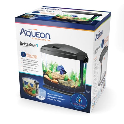 Aqueon BettaBow with Quick Clean Technology Aquarium Kit Aqueon