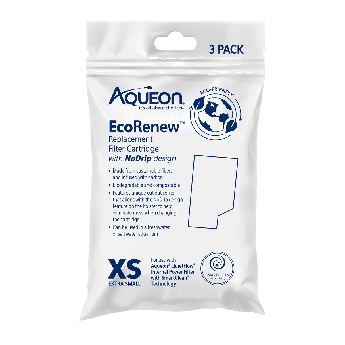 Aqueon EcoRenew Replacement Cartridge - XS 3PK