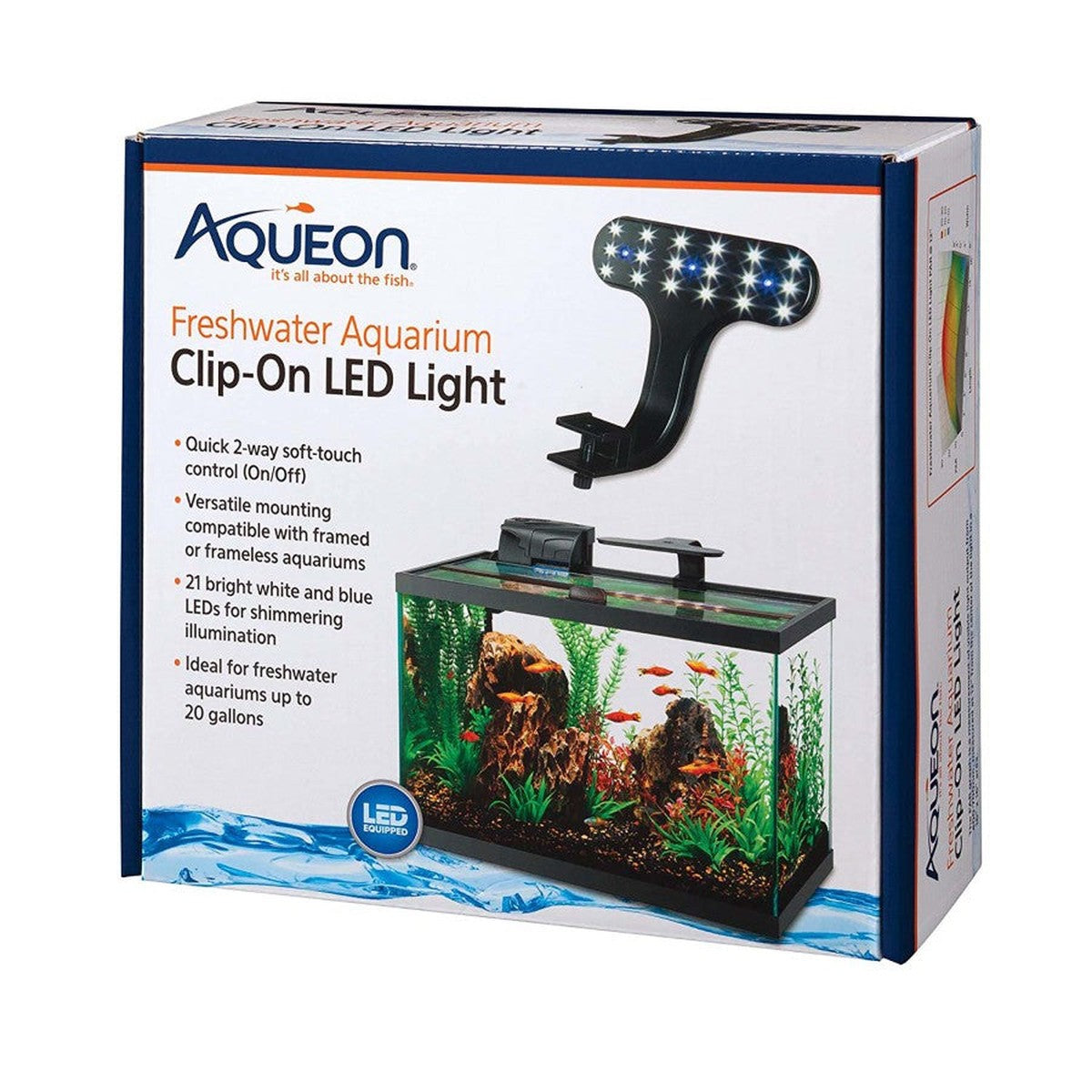 Aqueon Freshwater Clip-On LED Light Aqueon