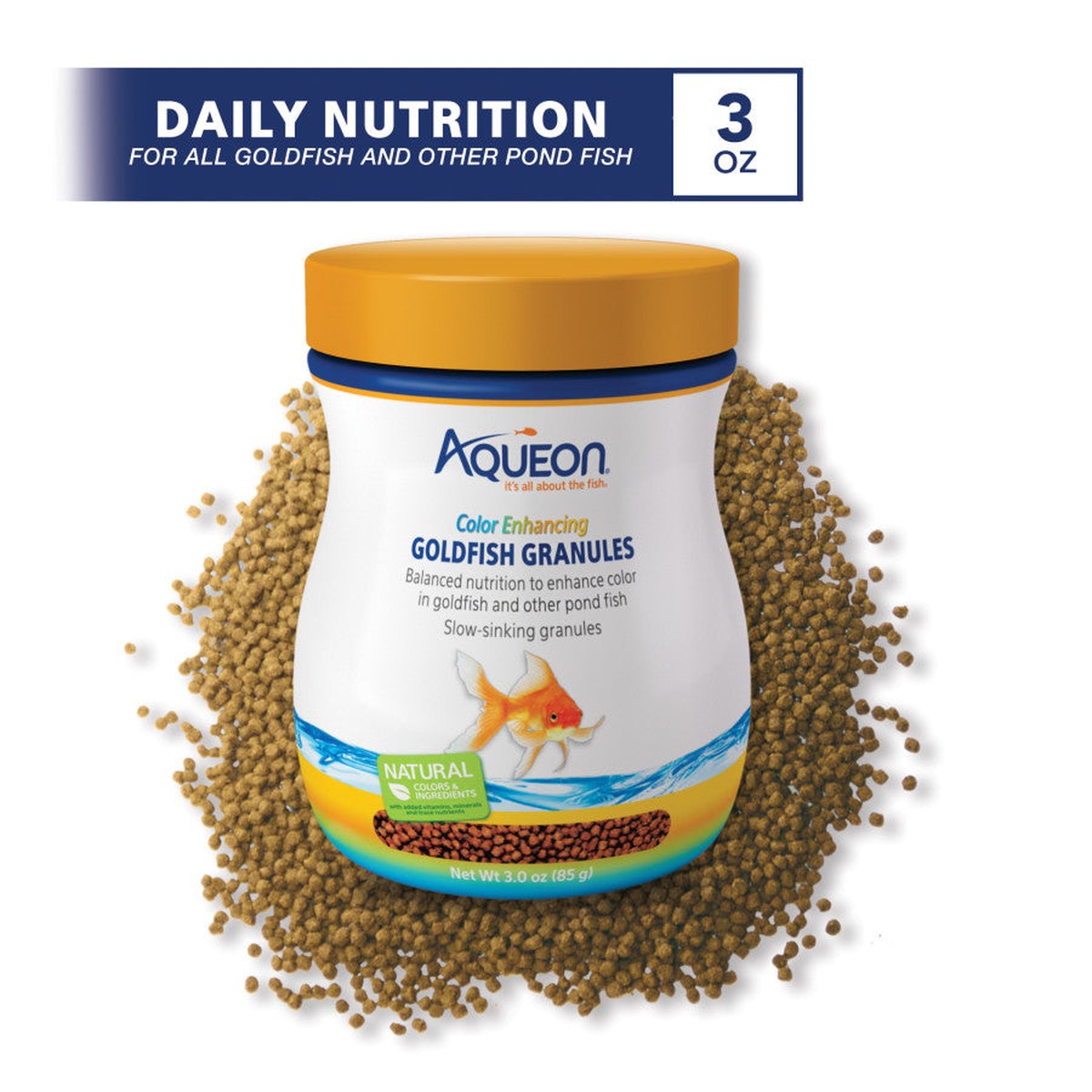 Aqueon Goldfish Granules Color Enhancing Aqueon