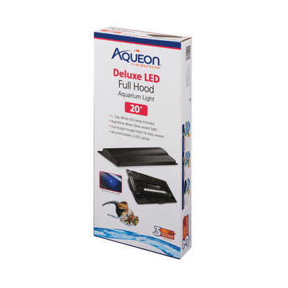 Aqueon LED Deluxe Full Aquarium Hoods Black Aqueon