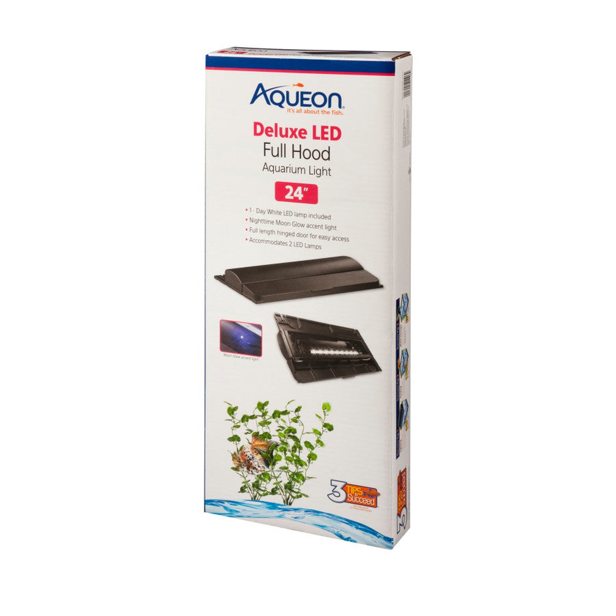 Aqueon LED Deluxe Full Aquarium Hoods Black Aqueon