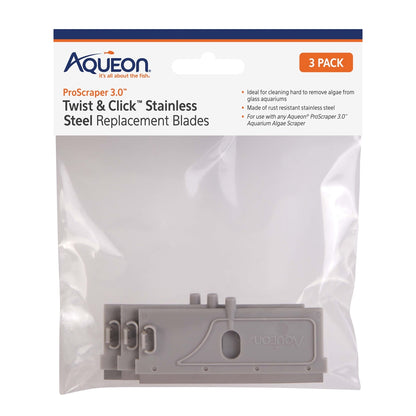 Aqueon ProScraper 3.0™ Twist&Click ™ Stainless Steel Replacement Blades