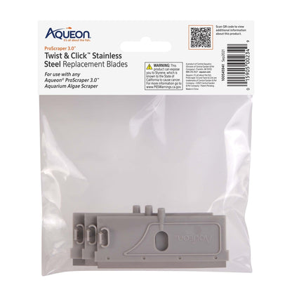 Aqueon ProScraper 3.0™ Twist&Click ™ Stainless Steel Replacement Blades