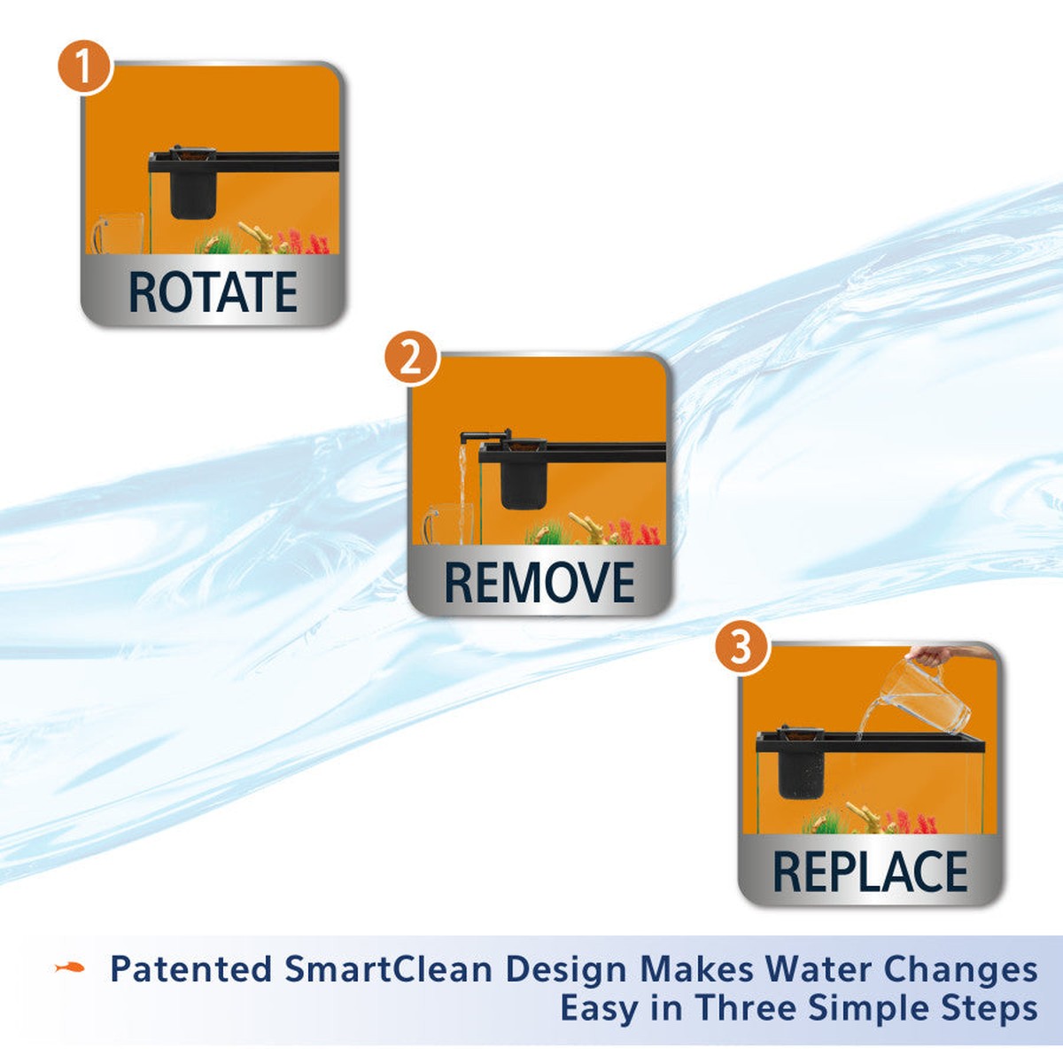 Aqueon® QuietFlow Internal Power Shrimp Filter with SmartClean Technology Aqueon