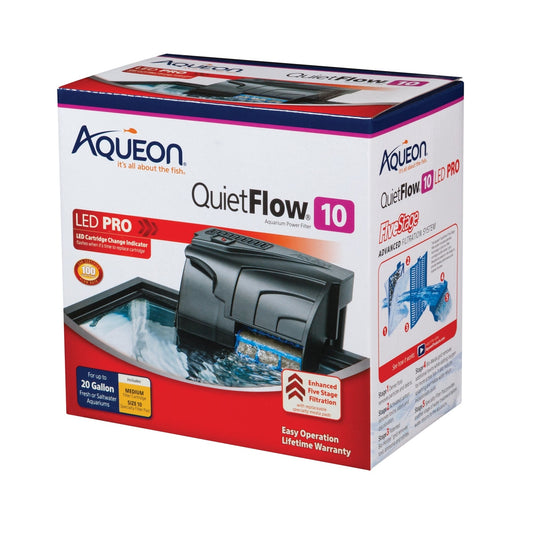 Aqueon QuietFlow LED PRO 10 Power Filter Aqueon